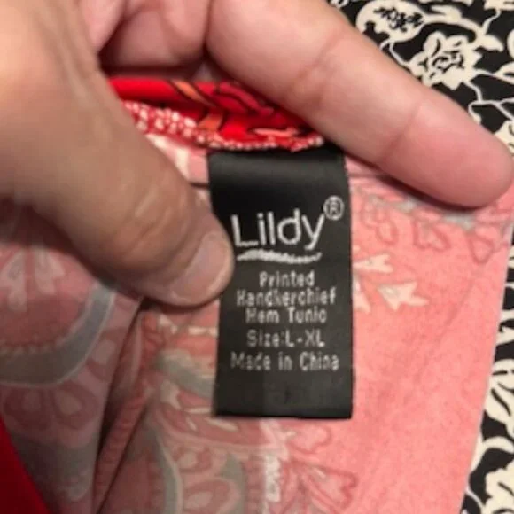 LILDY Handkerchief Tunic Size L/XL - Picture 3 of 3